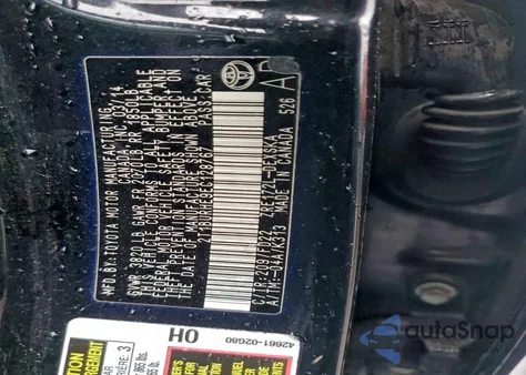 2014 Toyota Corolla L из США, поврежденный, VIN 2T1BURHE9EC128767